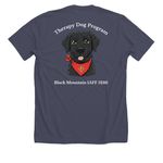 BMPFFA Therapy Dog Fundraiser&nbsp;, a Heather Midnight Navy Premium Unisex Tee (back-view)