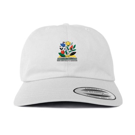 When Kids Read, PA Succeeds Hats, a White Printed Classic Baseball Cap