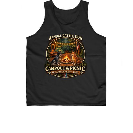 11th Annual Cattle Dog Campout & Picnic, a Black Classic Unisex Tank Top