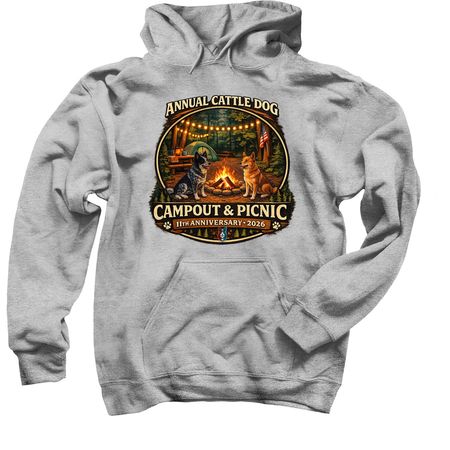 11th Annual Cattle Dog Campout & Picnic, a Sport Grey Pullover Hoodie