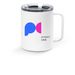 PC Logo - Travel Mug, a White Stainless Steel Travel Mug