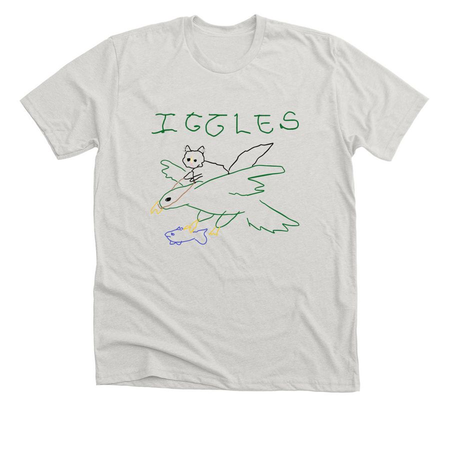 iggles, a Heather Cement Premium Unisex Tee