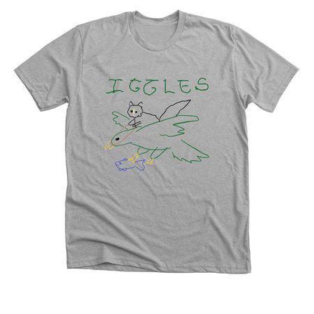 iggles, a Athletic Heather Premium Unisex Tee