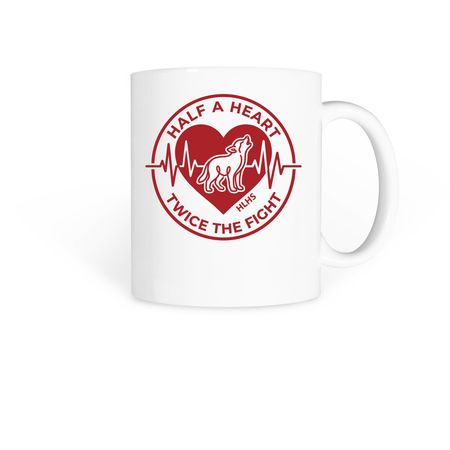 Wolf's Pack Coffee Mugs, a White Coffee Mug