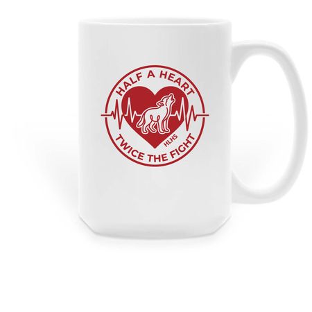 Wolf's Pack Coffee Mugs, a White Large Coffee Mug