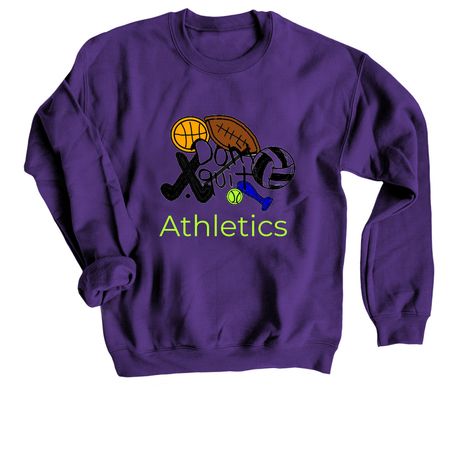 Don?t quit do it, a Purple Crewneck Sweatshirt