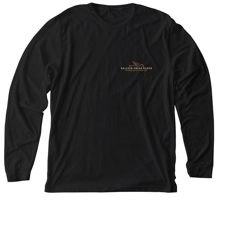 Halleck Creek Ranch - One Living System, a Solid Black Blend Premium Long Sleeve Tee