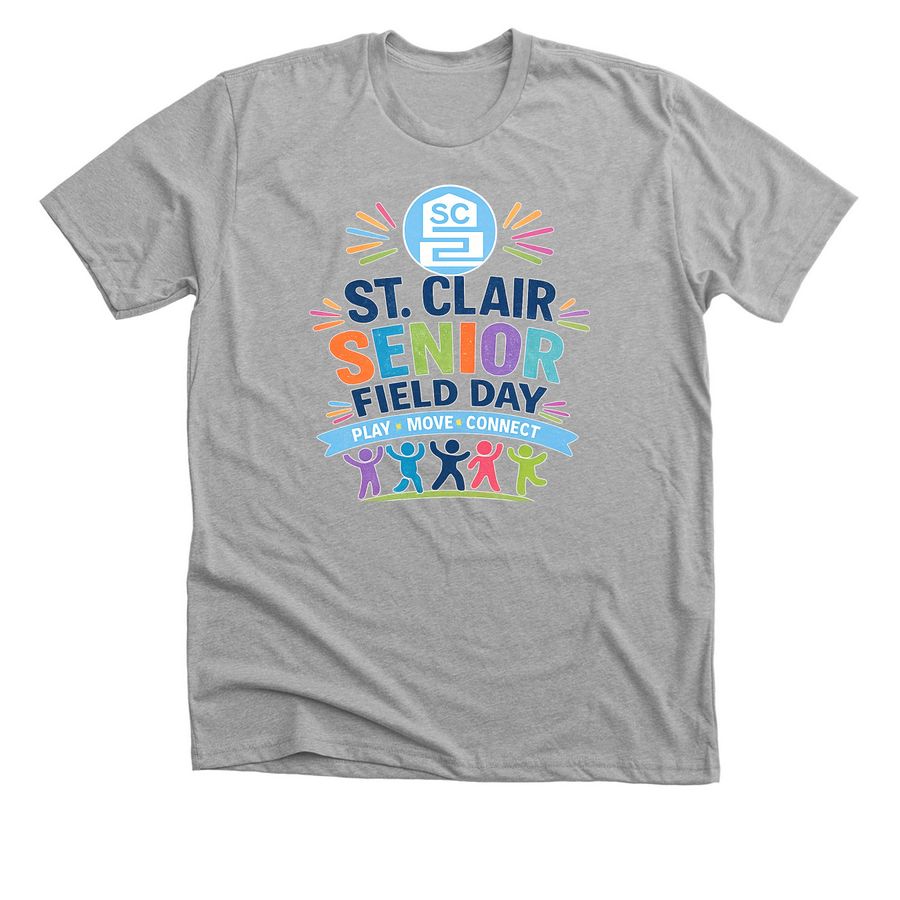 SCSC-Senior Field Day, a Athletic Heather Premium Unisex Tee