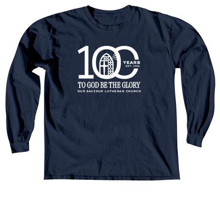 OSKC Centennial: 100 Years T-shirt, a True Navy Comfort Colors Long Sleeve Tee