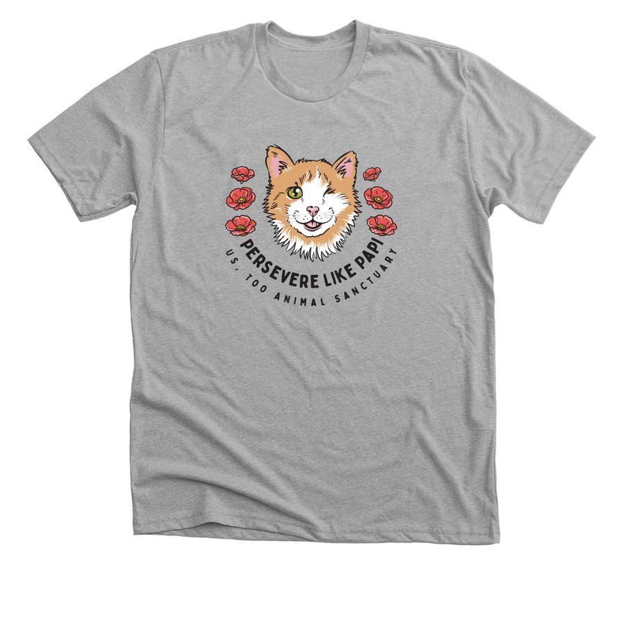 Persevere like Papi!, a Athletic Heather Premium Unisex Tee