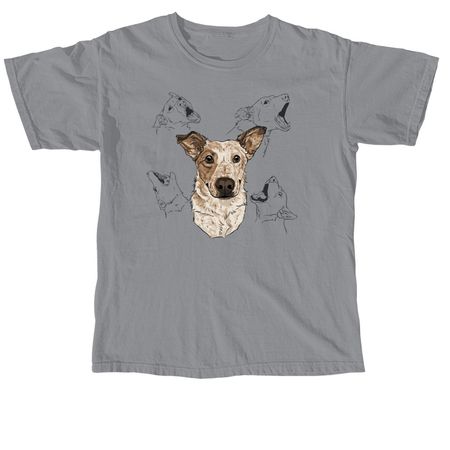 Shrieking Bagel, a Granite Comfort Colors Unisex Tee