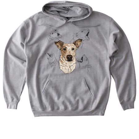 Shrieking Bagel, a Sport Grey Gildan Softstyle Pullover Hoodie