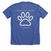Basic, a Solid True Royal Premium Unisex Tee (back-view)