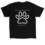 Basic, a Black Classic Unisex Tee (back-view)
