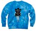 Keep abortion accessible in Va!, a Aqua Blue Tie Dye Crewneck Sweatshirt