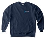 R/V Auk, a True Navy Comfort Colors Crewneck Sweatshirt (back-view)