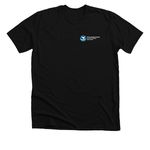 R/V Auk, a Solid Black Blend Premium Unisex Tee (back-view)