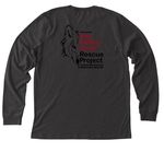 Okami&nbsp;, a Dark Grey Heather Premium Long Sleeve Tee (back-view)