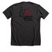 Okami&nbsp;, a Dark Grey Heather Premium Unisex Tee (back-view)