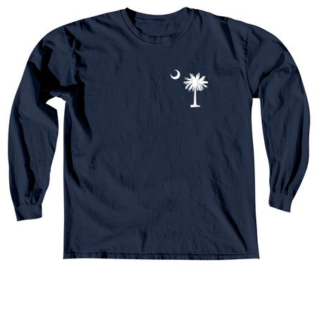 "The SC Classic" - Shirts, a True Navy Comfort Colors Long Sleeve Tee