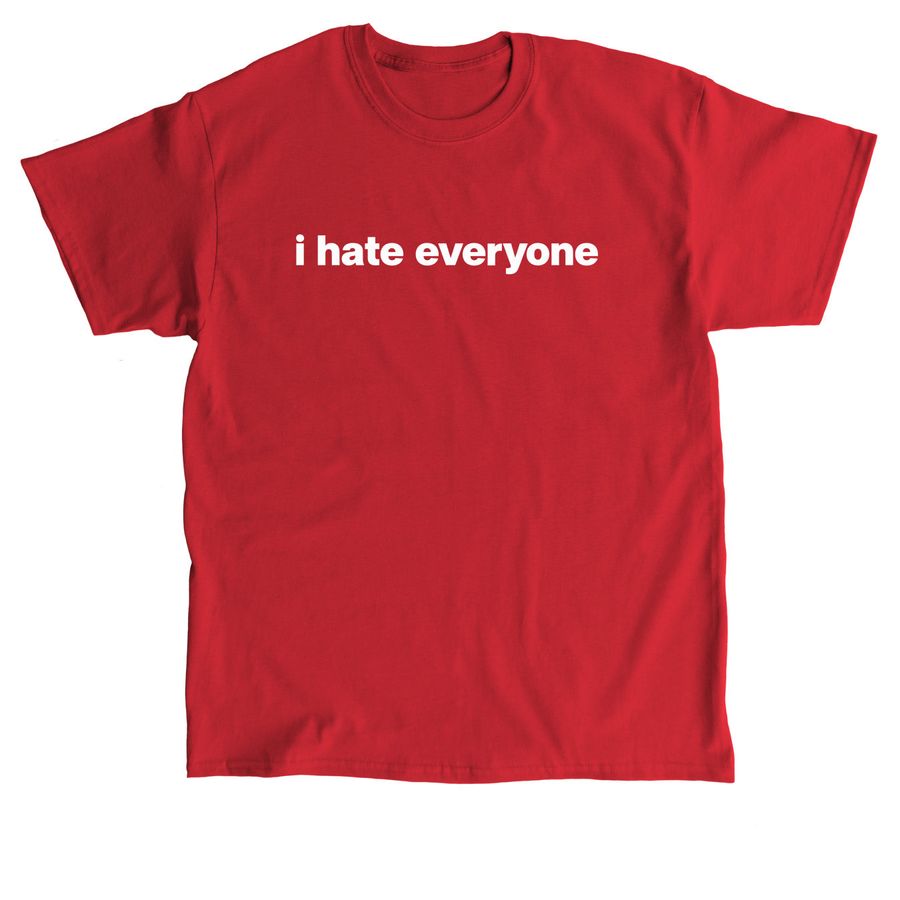 Duke Gomez Merch I Hate Everyone Shirt, a Red Classic Unisex Tee