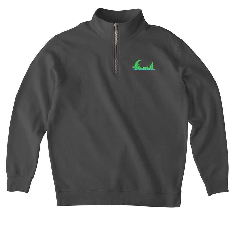 Vintage gator hoodie (dark), a Asphalt Midweight Quarter Zip Pullover