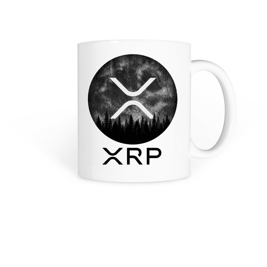 XRP Moon Coffee Mugs, a White Coffee Mug