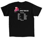 Loverly Tour shirt 2026, a Black Classic Unisex Tee (back-view)