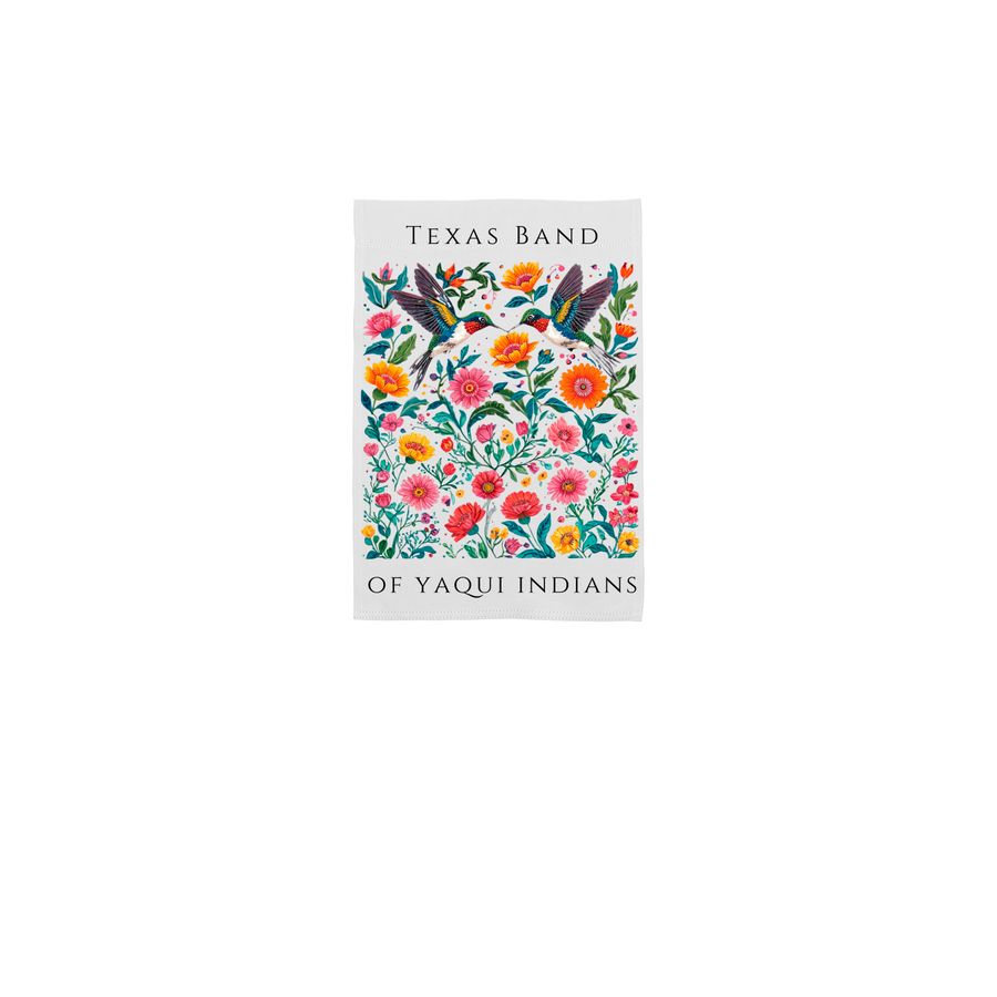 TBYI Spring, a White 12" x 18" Yard Flag