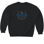 Sugarland Horseshoe Logo, a Black Softstyle Crewneck Sweatshirt (back-view)