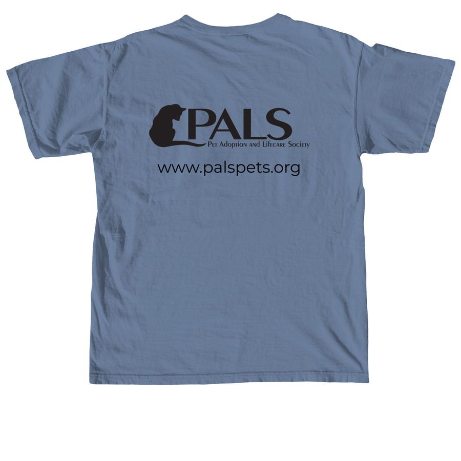 PALS 2026 Shirt Sale, a Blue Jean Comfort Colors Unisex Tee (back-view)