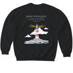 Nationals&nbsp;, a Black Softstyle Crewneck Sweatshirt (back-view)