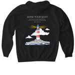 Nationals&nbsp;, a Black Gildan Softstyle Pullover Hoodie (back-view)