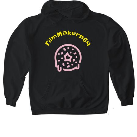 The Simpson themed sweatshirt, a Black Gildan Softstyle Pullover Hoodie