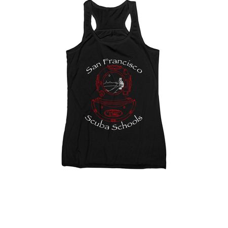 San Francisco SCUBA Schools Merch!&nbsp;, a Black Women's Racerback