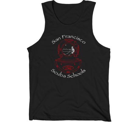 San Francisco SCUBA Schools Merch!&nbsp;, a Black Premium Cotton Tank