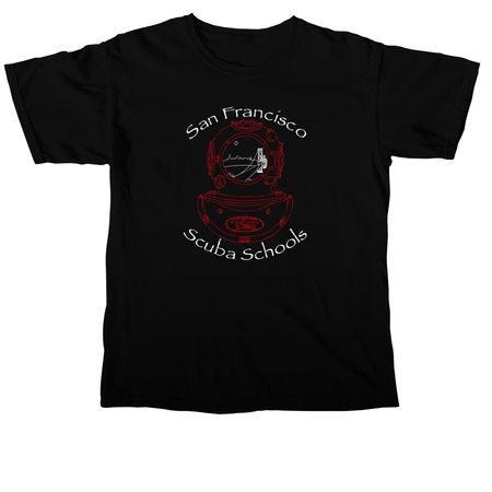 San Francisco SCUBA Schools Merch!&nbsp;, a Black Comfort Colors Unisex Tee