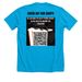 Screen Unseen Shirt, a Neon Blue Premium Unisex Tee (back-view)