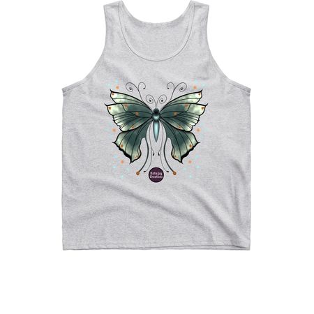 Whimsy Butterfly Wearables, a Sport Grey Classic Unisex Tank Top