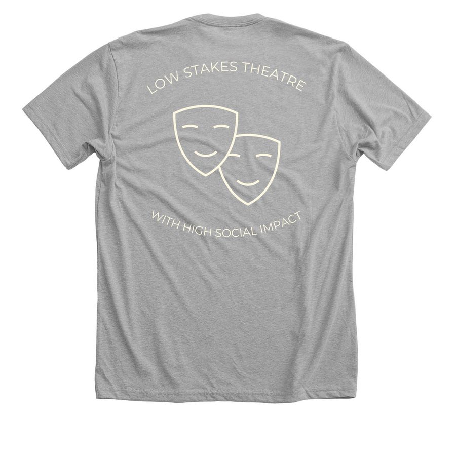 Policy Playhouse Merch, a Athletic Heather Premium Unisex Tee (back-view)