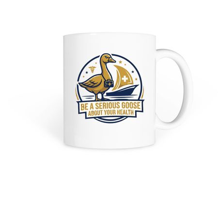 Serious Goose Coffee Mug, a White Coffee Mug