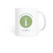 Fueled by Prana, a White Coffee Mug