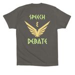 FHS Speech & Debate Merch, a Asphalt Premium Cotton Tee (back-view)