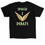 FHS Speech & Debate Merch, a Black Classic Unisex Tee (back-view)