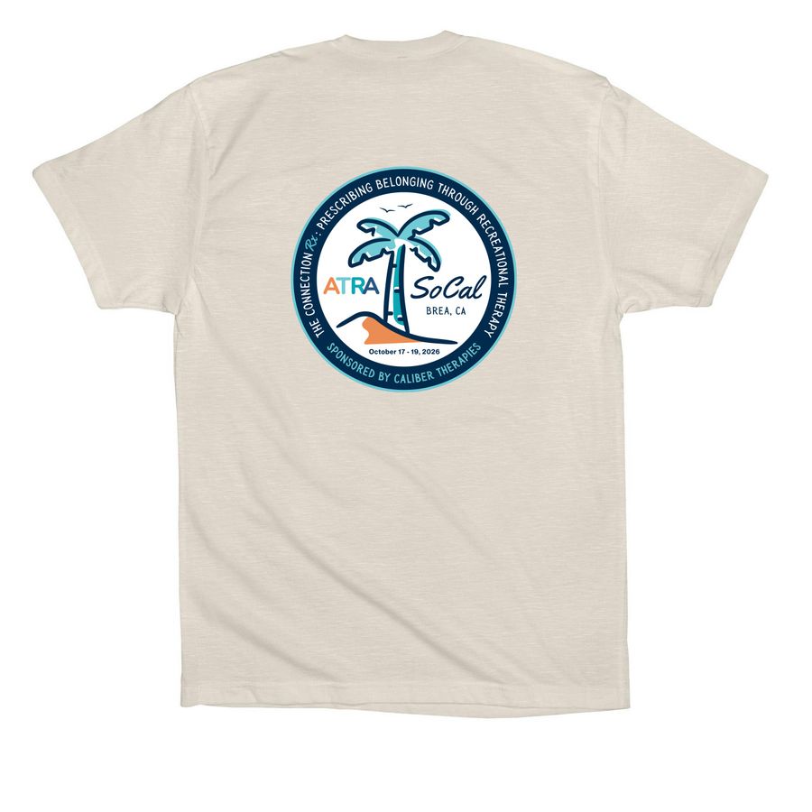SoCal Palm Tree, a Dust Premium Cotton Tee (back-view)