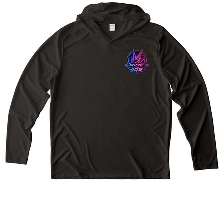 Summer Merch, a Black UV Performance Long Sleeve Hoodie