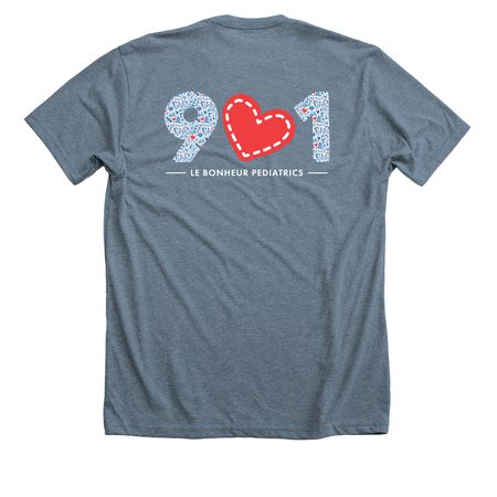Le Bonheur Pediatrics, a Heather Slate Premium Unisex Tee