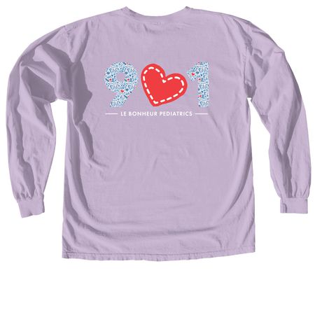 Le Bonheur Pediatrics, a Orchid Comfort Colors Long Sleeve Tee