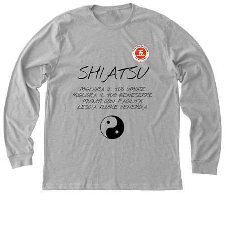 Shiatsu Awareness Light, a Athletic Heather Premium Long Sleeve Tee