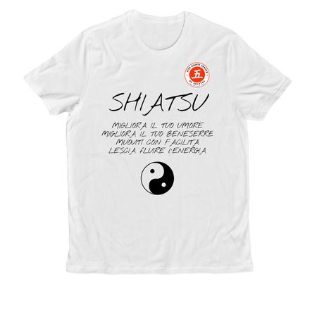 Shiatsu Awareness Light, a Bright White Allmade Organic Cotton Unisex Tee